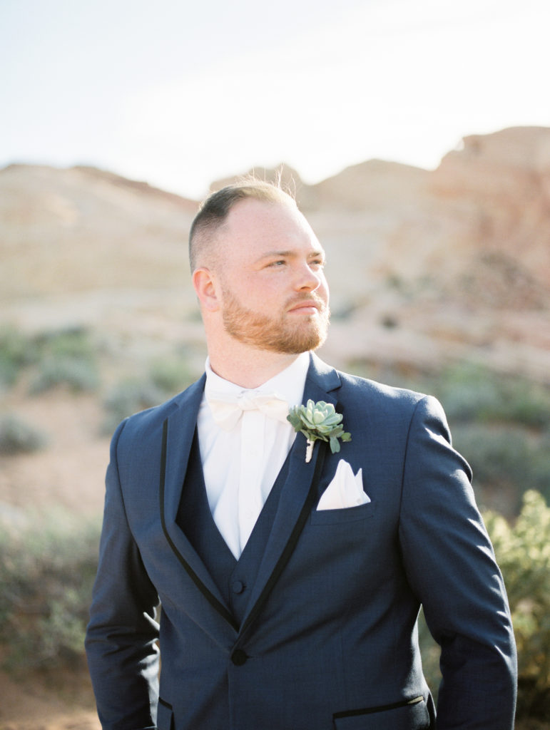 Groom - Groom Boutonniere - Valley of Fire