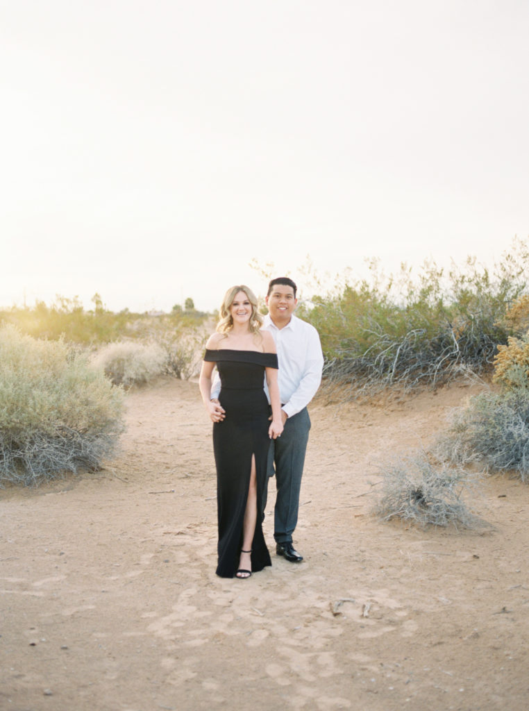 classic desert engagement session lianna marie photography